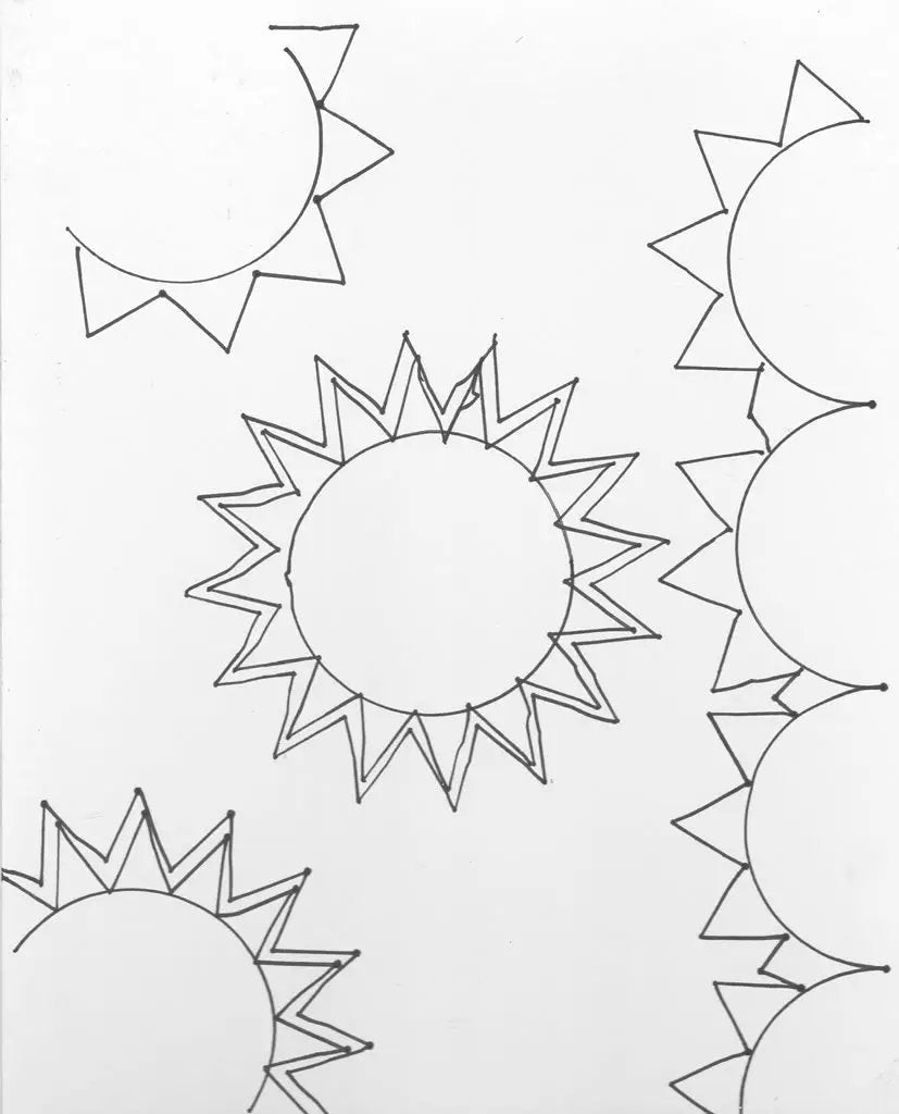 Sun Quilting Pattern
