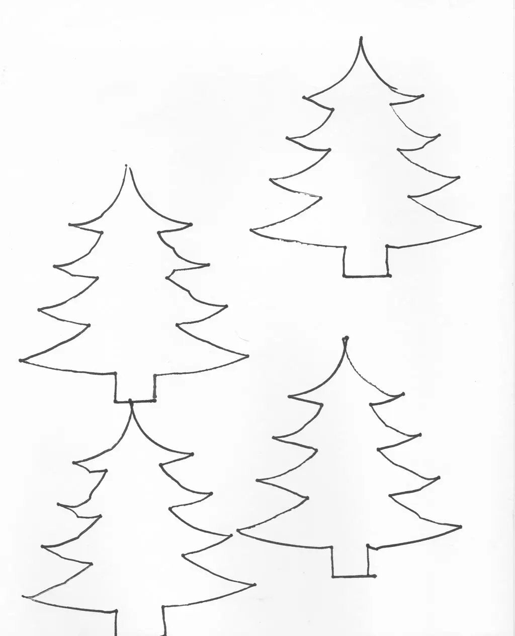 Christmas Tree Quilting Pattern