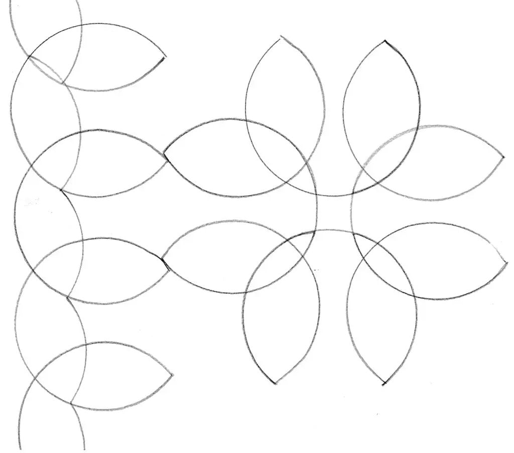 Parrs Free Motion Petal Quilting Ruler and Horseshoe Design Demonstration