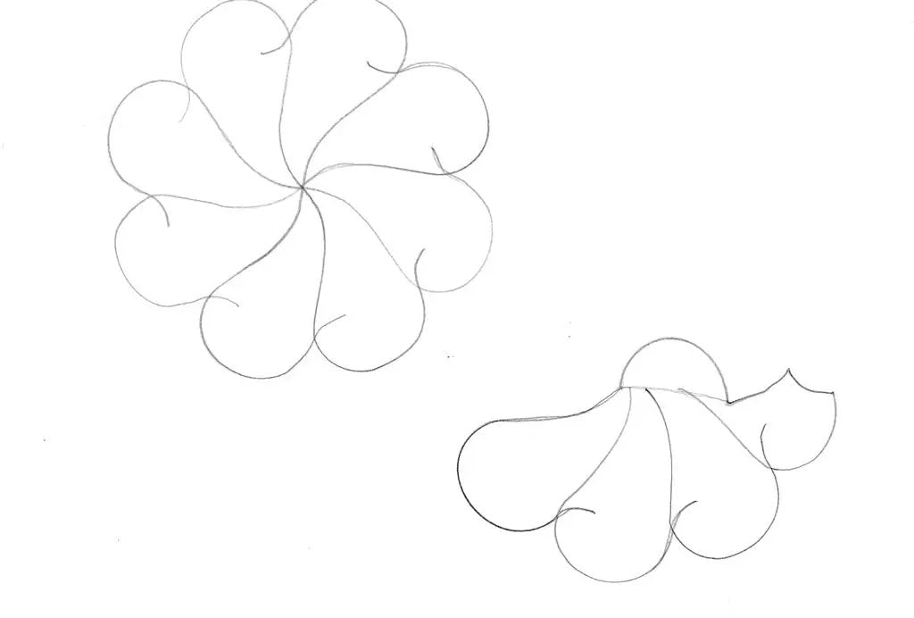 Daisy Free Motion Quilting Example