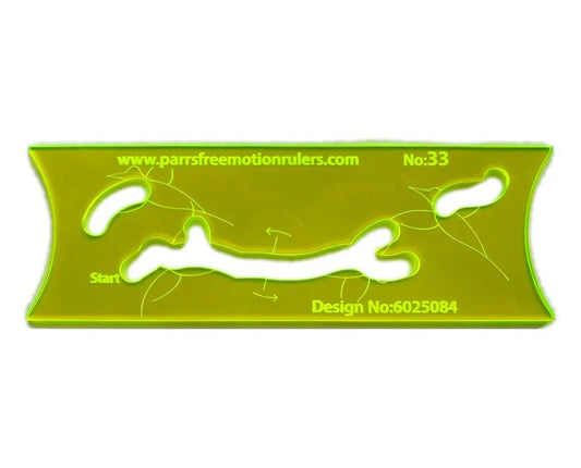 Parrs Free Motion Bird Quilting Ruler