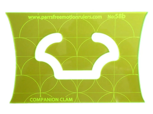 Companion Clam Free Motion Quilting Ruler