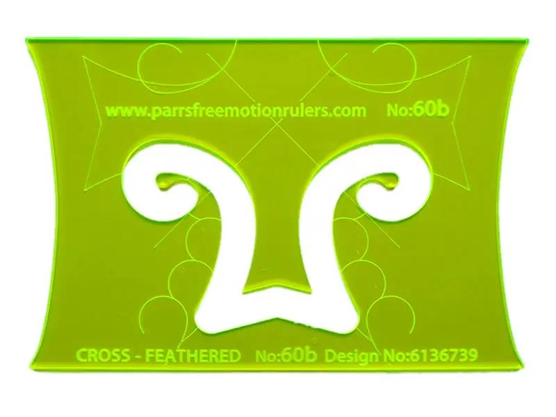 Cross Free Motion Quilting Ruler