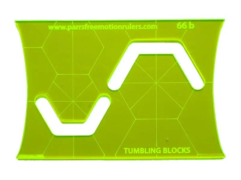 Tumbling Blocks Free Motion Quilting Ruler