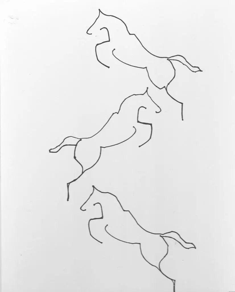 Jumping Horse Motif