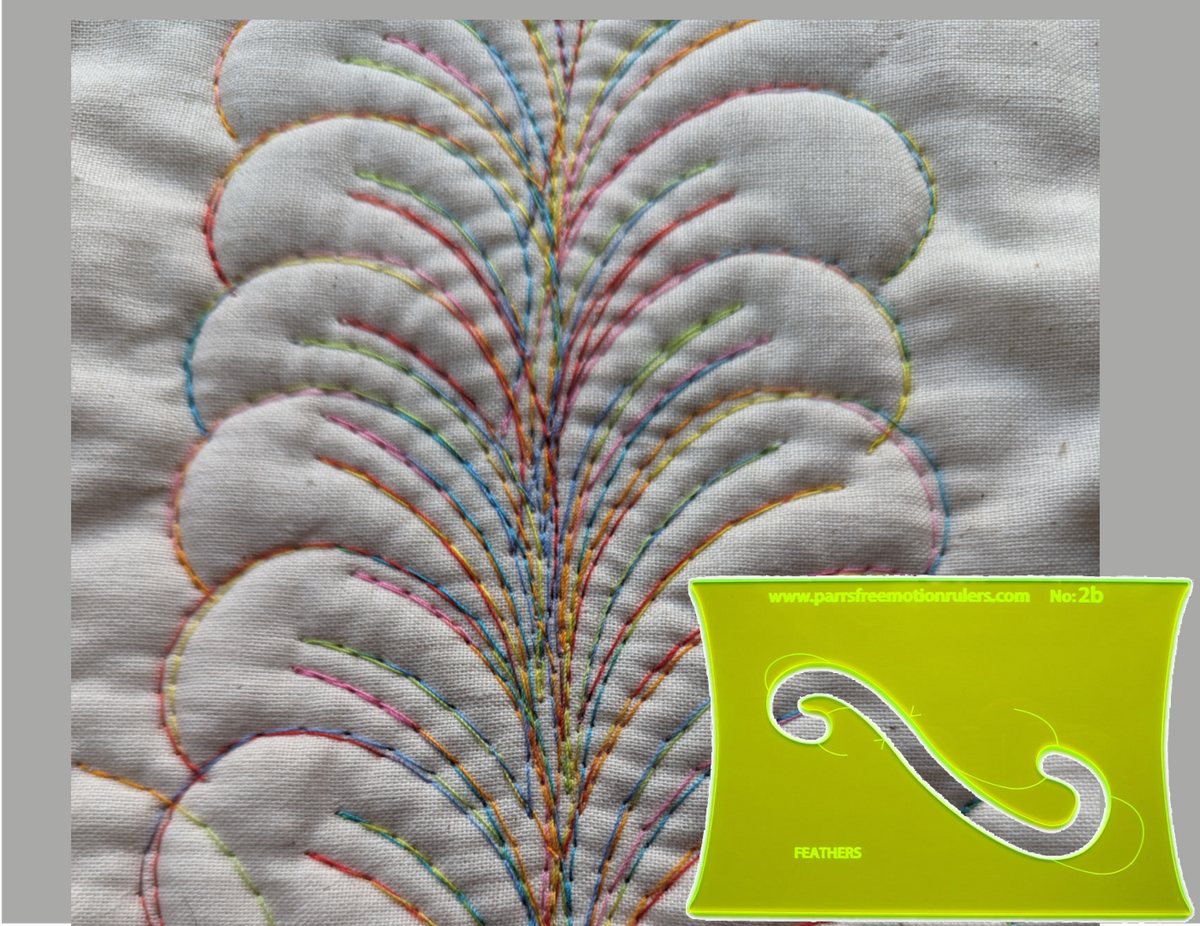 Curling Ribbons Quilt Pattern Parrs Curve quilting pattern for curling feathers design – Parrs Free ...