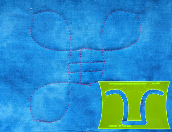 Parrs Modern Feather , quilting ruler for frames and motifs – Parrs ...