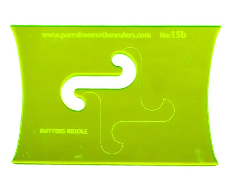 Parrs Rutters Riddle jigsaw style quilting ruler. – Parrs Free Motion ...