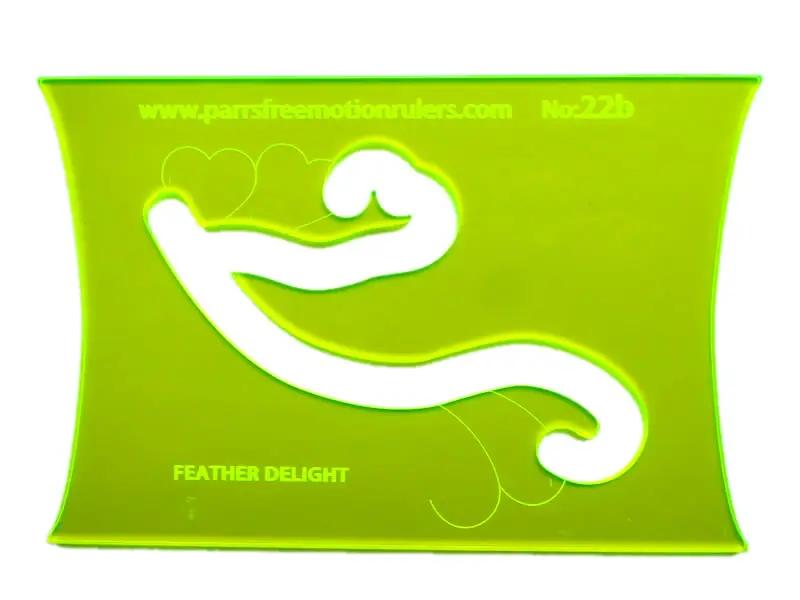 Feather Curve Quilting Ruler to create consistent curves – Parrs Free ...