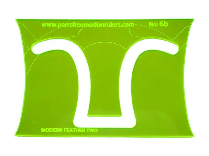 Parrs Modern Feather , quilting ruler for frames and motifs – Parrs ...