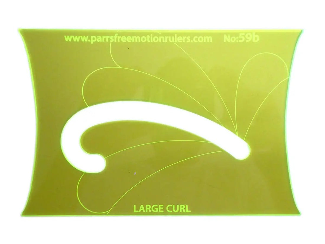 Large Curl Free Motion Quilting Ruler by Parrs – Parrs Free Motion Rulers
